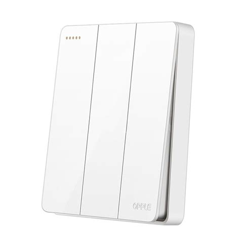 Выключатель тройной Xiaomi Opple Lighting Wall Switch Socket White K12 Three Open Dual Control