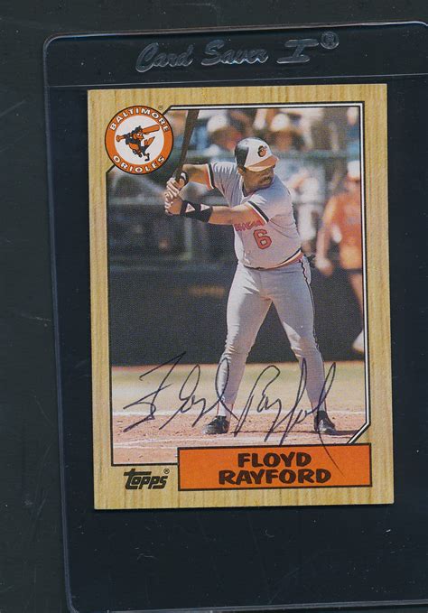 1987 Topps 426 Floyd Rayford Orioles Signed Auto C7022 Ebay