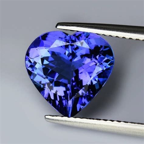 No Reserve Price Vivid Violetish Blue Tanzanite 3 96 Ct Catawiki