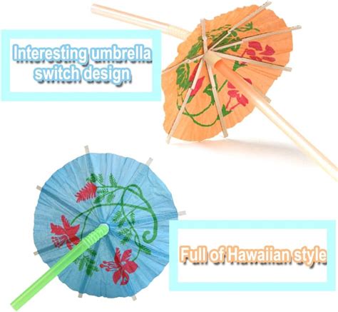 Popotes Para Beber Paraguas Pajitas De Pl Stico Para Fiestas