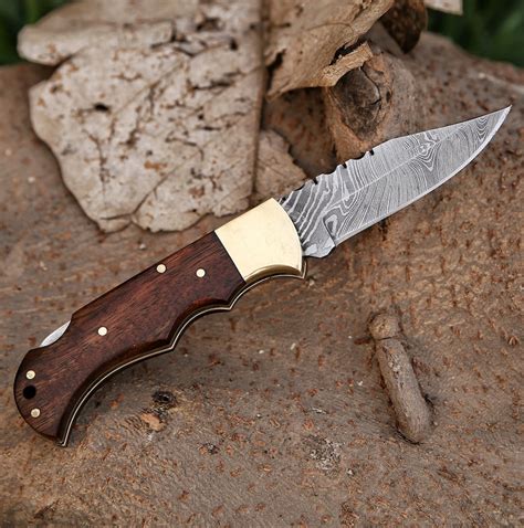 Knife Damascus Pocket Folding Knife Custom Pocket Fold Knifegroomsmen