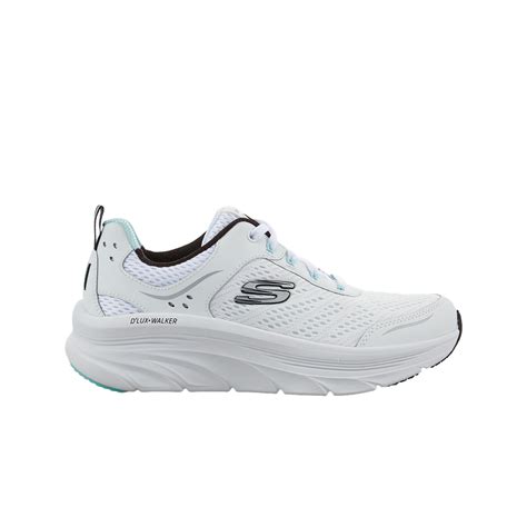 W 스케쳐스 디럭스 워커 화이트 블랙 Skechers Kream