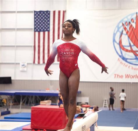 Simone Biles Flashes Chest Piercing In Stunning Kitchen Selfies - The Blast