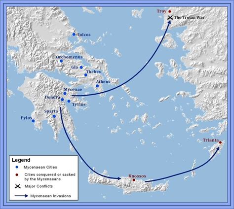 Bronze Age Mycenaean Trade Routes 2 The Minoan And Mycenaean Cultures