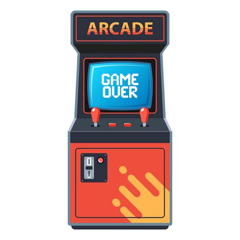 Classic Arcade Machine Old Style Gaming Cabinet Vector 58 OFF