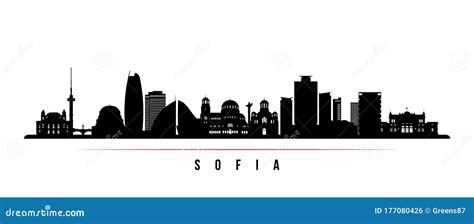 Sofia City Skyline Horizontal Banner. Vector Illustration ...