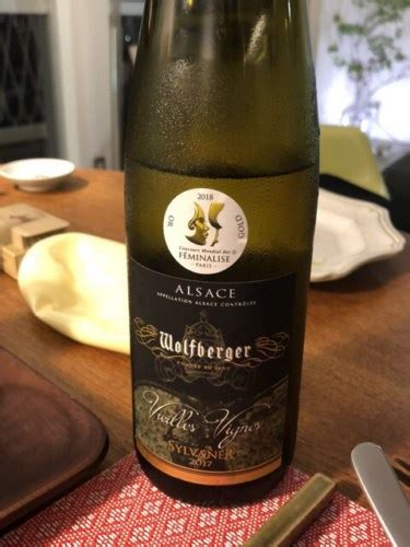 2017 Wolfberger Sylvaner Alsace Vieilles Vignes Vivino US