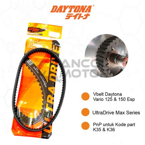 Daytona V Belt Vario Esp Pcx Van Belt Vbelt Cvt Racing Timing