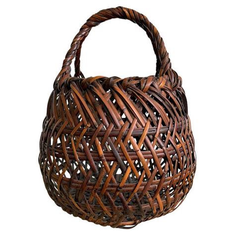 Japanese Bamboo Basket By Higashi Takesonosai For Sale At 1stdibs