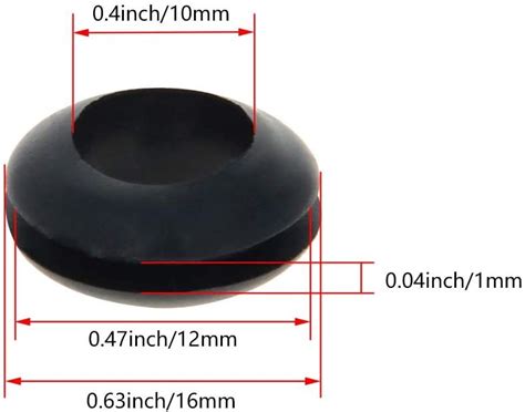 Oil Resistant Armature Rubber Grommet 10 Mm Inner Diameter Sbr Suitable