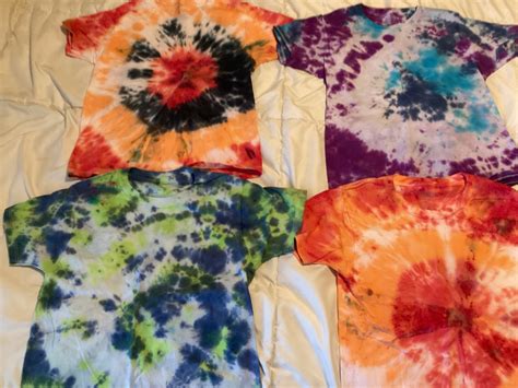 Hand Tie Dyed Childrens Tee Little Hippies T Shirt Size Etsy