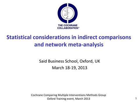 PDF Statistical Considerations In Indirect Comparisons And