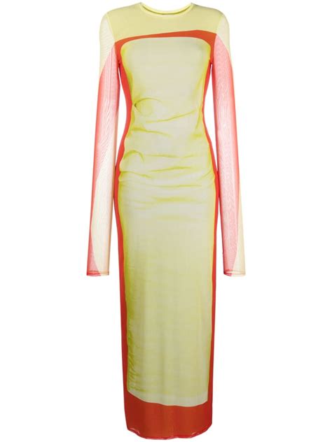 Loewe Panelled Maxi Dress Farfetch