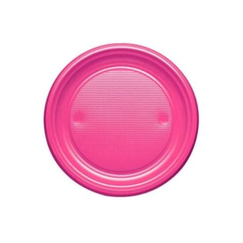 Assiette Plastique Ronde Fuchsia Cm Vaisselle Jetable Pas Chere