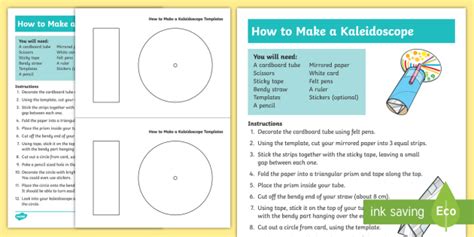 How to Make a Kaleidoscope Craft Instructions - Parents