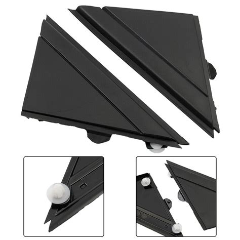 Matte Black Lhandrh Door Mirror Flag Cover Molding For Fiat 500 12 19 1sj85kx7aa Ebay