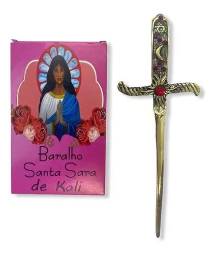 Kit Baralho Tarot Santa Sara De Kali Rosa E Athame Dourado MercadoLivre