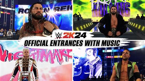 Wwe K Entrances W Music Roman Reigns Cody Rhodes Seth Rollins