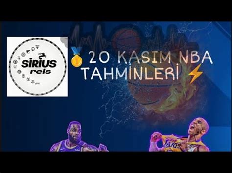 YİNE KAZANDIK BUGÜNDE KAZANACAZ 20 KASIM NBA TAHMİNLERİ YouTube