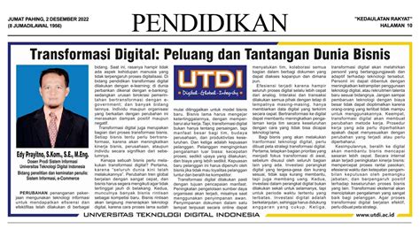 Transformasi Digital Peluang Dan Tantangan Dunia Bisnis