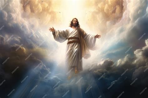 Premium Photo Second Coming Of Jesus Christ Ascension Of Jesus In