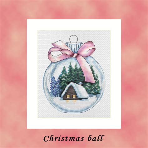 Cross Stitch Christmas Ball Cross Stitch Christmas Forest Etsy