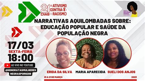 Roda de Conversa Narrativas Aquilombadas da sobre Educação Popular e