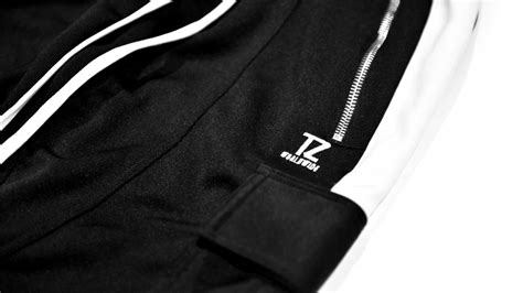 Tz Multiple Packet Track Pants Black White