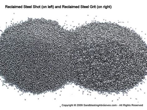 Reclaimed steel grit for sandblasting, abrasive, and ballast operations ...