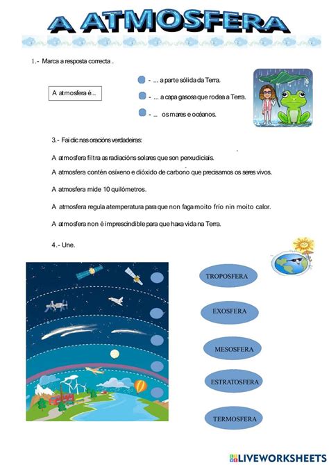 Actividad De As Capas Da Atmosfera Artofit