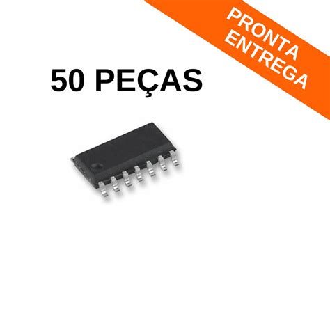 Kit 50 peças Circuito Integrado MC14011BDR2 SOIC 14 SMD CD4011