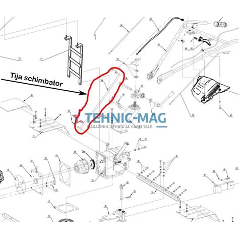 Ruris 815 913 915 1150ks 1250ks Motor Cultivator Change Rod