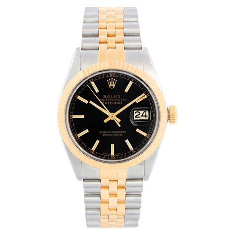 Men S Rolex Datejust 2 Tone Watch 16013 For Sale At 1stDibs