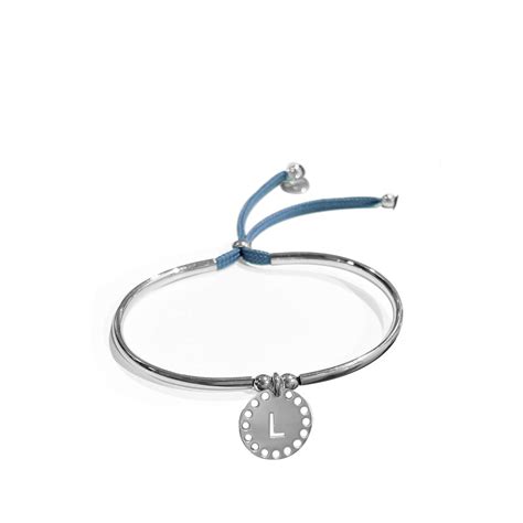 Bracelet Double Jonc En Argent M Daille Initiale Vid E