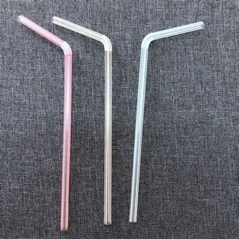 Recyclable Plastic Flexible Drinking Straws With Nude Packing For
