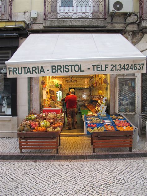#Portugal #Lisbon | Fruit shop, Grocery store design, Lisbon