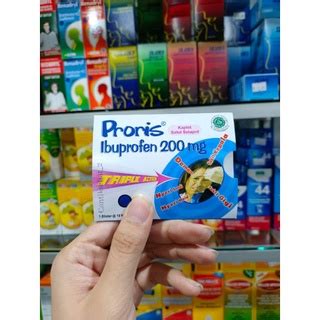 Jual PRORIS IBUPROFEN 200 MG TRIPLE ACTION MENGATASI SAKIT KEPALA