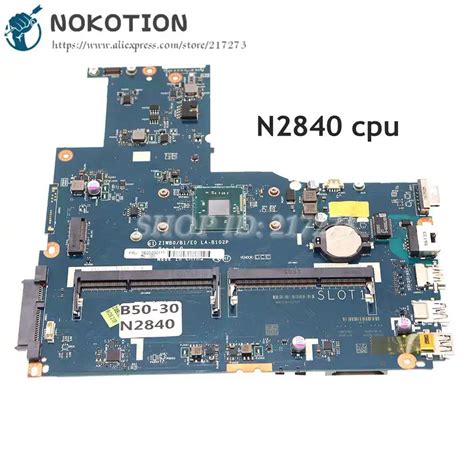 Nokotion New For Lenovo Ideapad G50 30 B50 30 Laptop Motherboard N2840