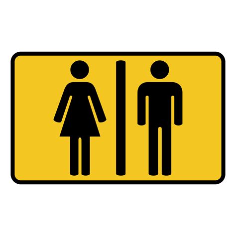 Female Bathroom Sign Png