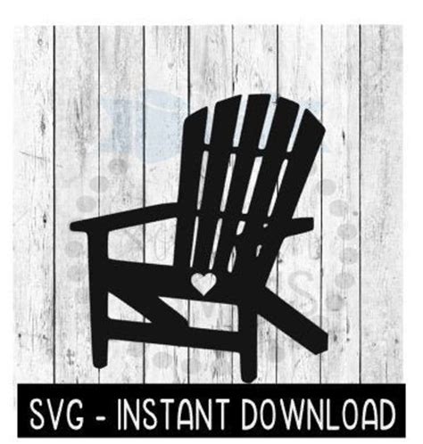 Adirondack Chair Beach Summer SVG SVG Files Instant Etsy UK