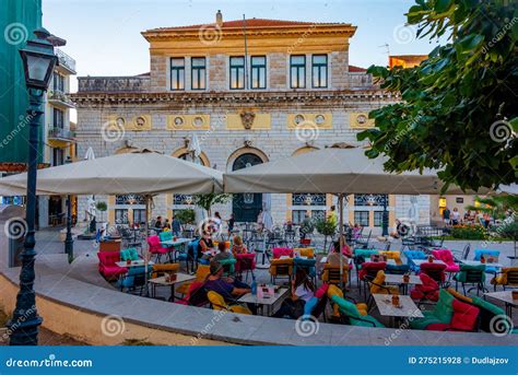 Kerkyra, Greece, September 11, 2022: Old Town Hall in the Center ...