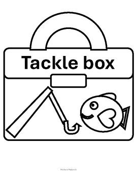 Tackle Box Craft Template by Mollers Makes It | TPT