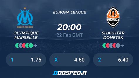 Olympique Marseille vs Shakhtar Donetsk» Predictions, Odds, Live Score ...