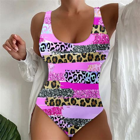 Jacenvly 2024 Womens Swimwear One Piece Clearance Skin Friendly Woman