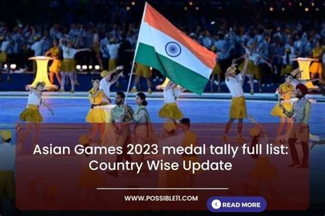 Asian Games 2023 Medal Tally Full List Country Wise Update