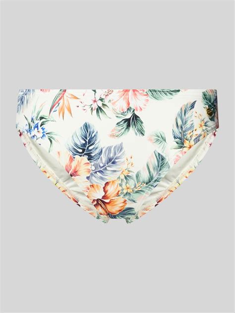 LASCANA Bikini Hose Mit Label Applikation Modell Salsa Offwhite