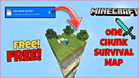 How To Download Minecraft One Chunk World Map😱 One Chunk Survival Map