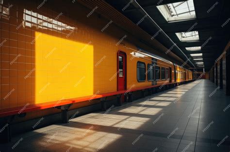 Premium AI Image | Train station background