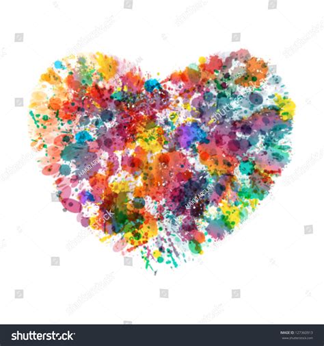 Colorful Paint Splash Art Illustration - 127360913 : Shutterstock