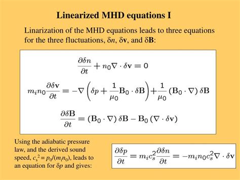 Ppt Magnetohydrodynamic Waves Powerpoint Presentation Id